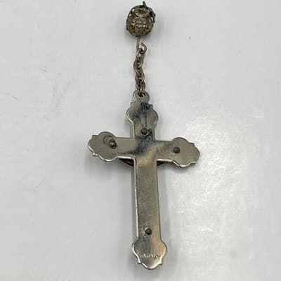 Religious Gift Set Vintage Catholic Keychain St Benedict Crucifix Italy Pendants - Thumbnail 9