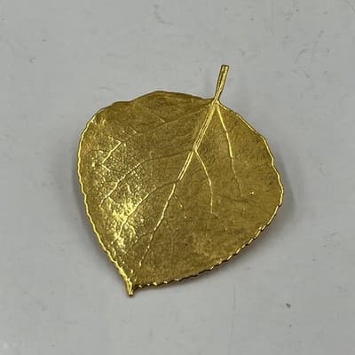 VTG Brooch Lot Gold Silver Tone Heart Leaf Swirl Safety Pin 7pc Jewelry Bundle - Thumbnail 6
