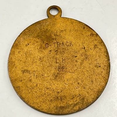 Vintage 1982 South Sequoia League SSL Championship Medal - G-Track 2nd Place LH - Thumbnail 5