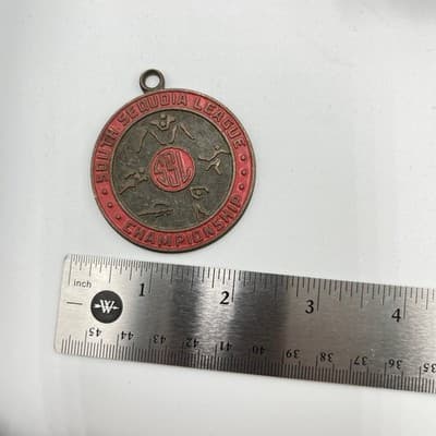 Vintage 1982 South Sequoia League SSL Championship Medal - G-Track 2nd Place LH - Thumbnail 6