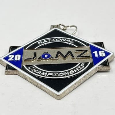 2016 National JAMZ Championship Medal Crown Awards Cheer Dance Spirit Pendant - Thumbnail 3