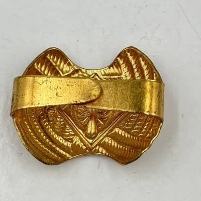 Vintage Cub Scouts Wolf Neckerchief Slide Gold Tone Blue Enamel Boy Scouts BSA - Thumbnail 4