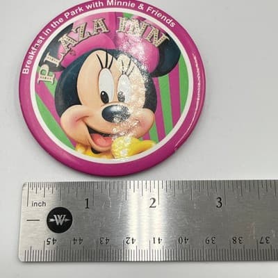 Vintage Disneyland Mickey Minnie Mouse Pinback Button Set World of Color Goofy - Thumbnail 9