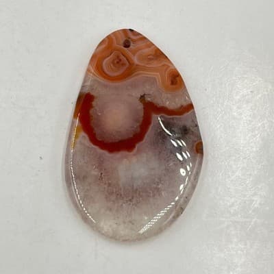 Pendant Set 7pc Artisan Gemstone Agate Jasper Druzy Mixed Media Bohemian - Thumbnail 7