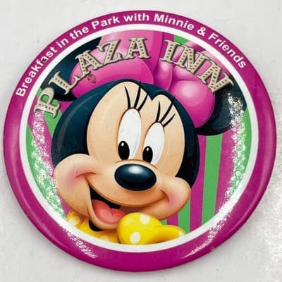 Vintage Disneyland Mickey Minnie Mouse Pinback Button Set World of Color Goofy - Thumbnail 8