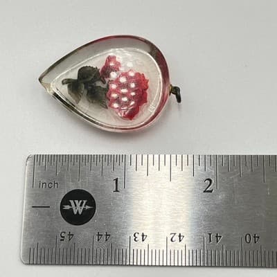 10pc Artisan Jewelry Set Handblown Glass Heart Jellyfish & Rose Intaglio Pendant - Thumbnail 5