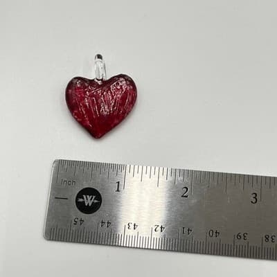 10pc Artisan Jewelry Set Handblown Glass Heart Jellyfish & Rose Intaglio Pendant - Thumbnail 19