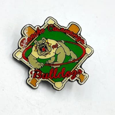 VTG Rancho Cucamonga Bulldogs Minor League Baseball Team Enamel Hat Lapel Pin