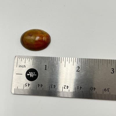 VTG Tiger's Eye Dolphin & Sphere, Jasper Cabs, Heart Stones, Unset Gem Lot 6pc - Thumbnail 3