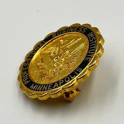 VTG Professional Business Institute Minneapolis Medical MT Caduceus Pin Badge - Thumbnail 2