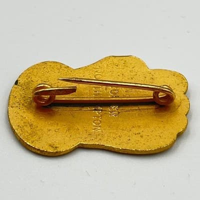 Vintage Sunderland Enamel Pin, Gold-Tone White Hand Badge, British Heritage Gift - Thumbnail 4