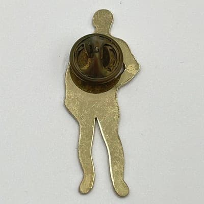 Vintage Enamel Jockey Pin, Horse Racing Memorabilia, Blue & Black Silks Brooch - Thumbnail 4