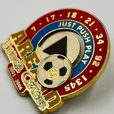 AYSO Beach Cities Soccer Pin 2005-2006 Just Push Play Spinner Sport Pins Int'l - Thumbnail 4