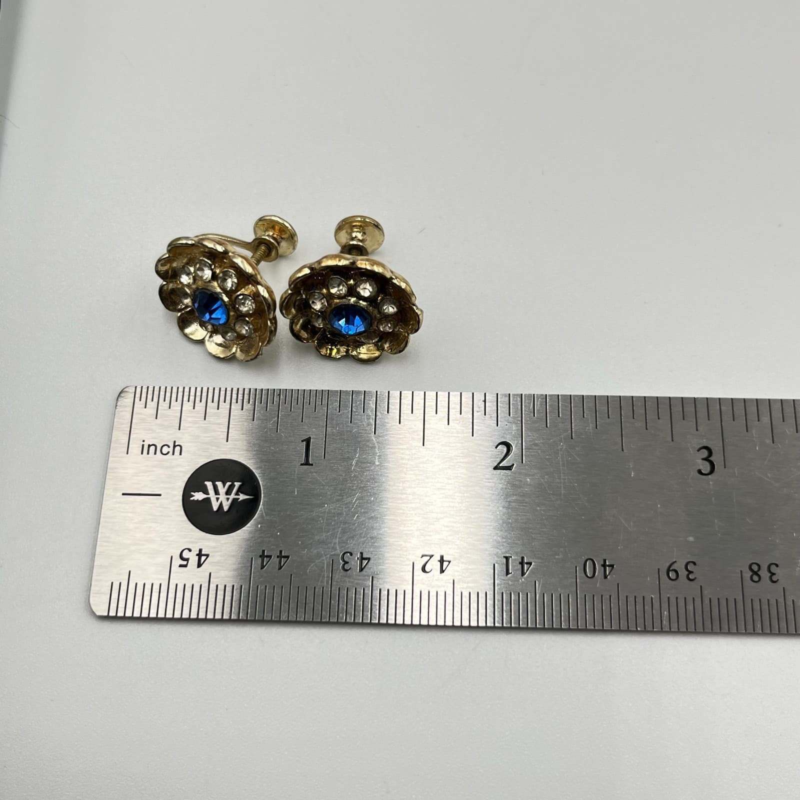 Vintage Jewelry Repair Lot Sapphire Blue Necklace Black Rhinestone Brooches Set - Thumbnail 12