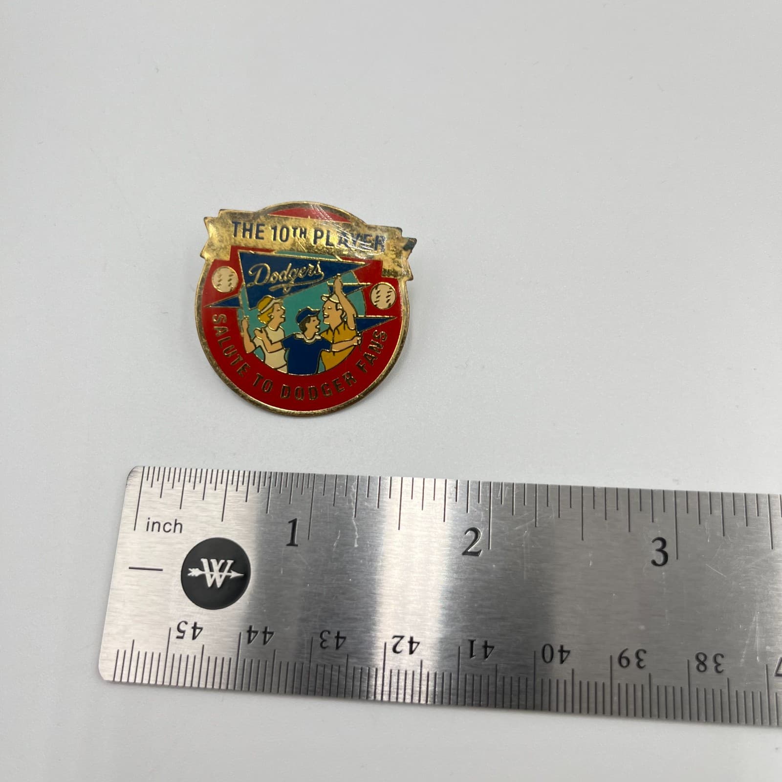 VTG 1992 LA Dodgers Stadium 30th Anniversary Pin Unocal 76 10th Player Enamel - Thumbnail 6