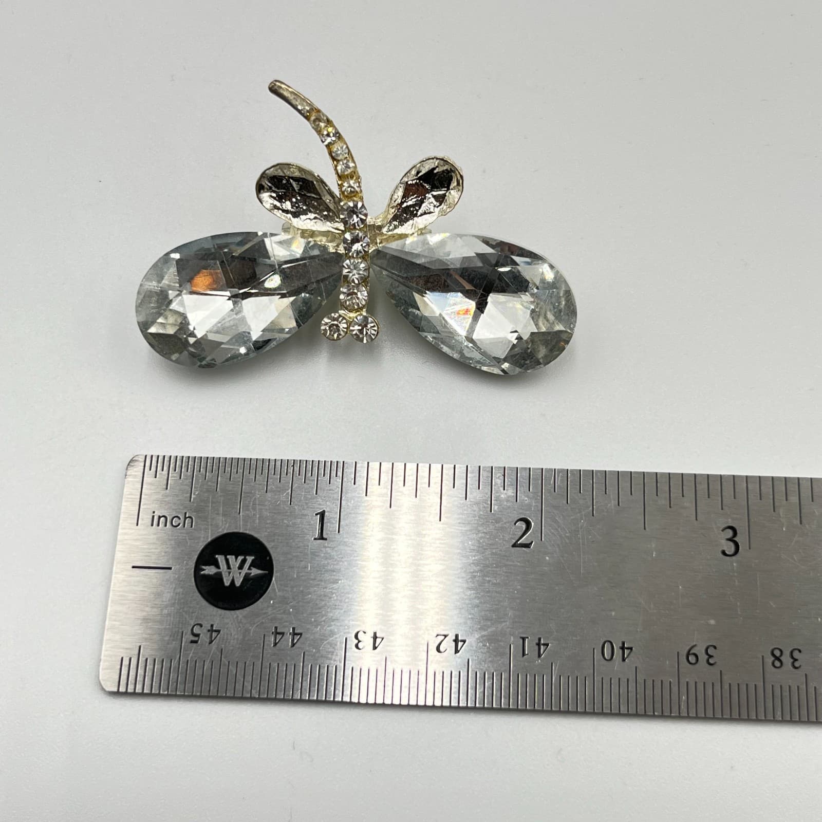 Vintage Silver Tone Jewelry Lot: Pearl Statement Necklace & 5 Designer Brooches - Thumbnail 13