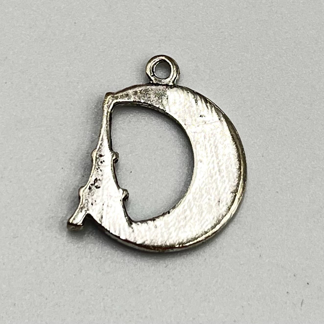 Vintage Silver Tone Crescent Moon Eiffel Tower Star Charm Bulk Lot of 10 Fashion - Thumbnail 7
