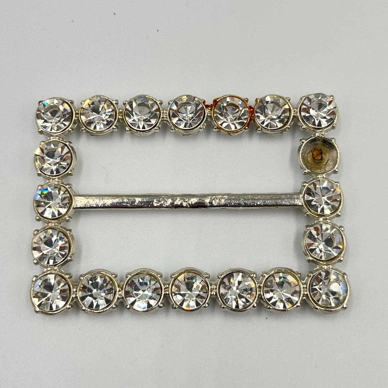 Vintage Estate 7pc Jewelry Set Clear Crystal Faux Pearl Hair Clips Brooches Y2K - Thumbnail 8