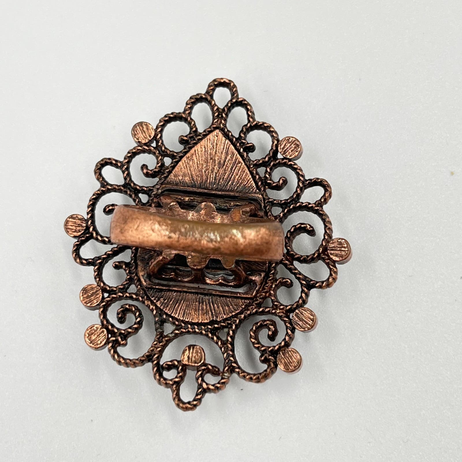 Vintage 5pc Statement Ring Set Y2K Goth Boho Dragon Eye Faux Pearl Rhinestone - Thumbnail 4