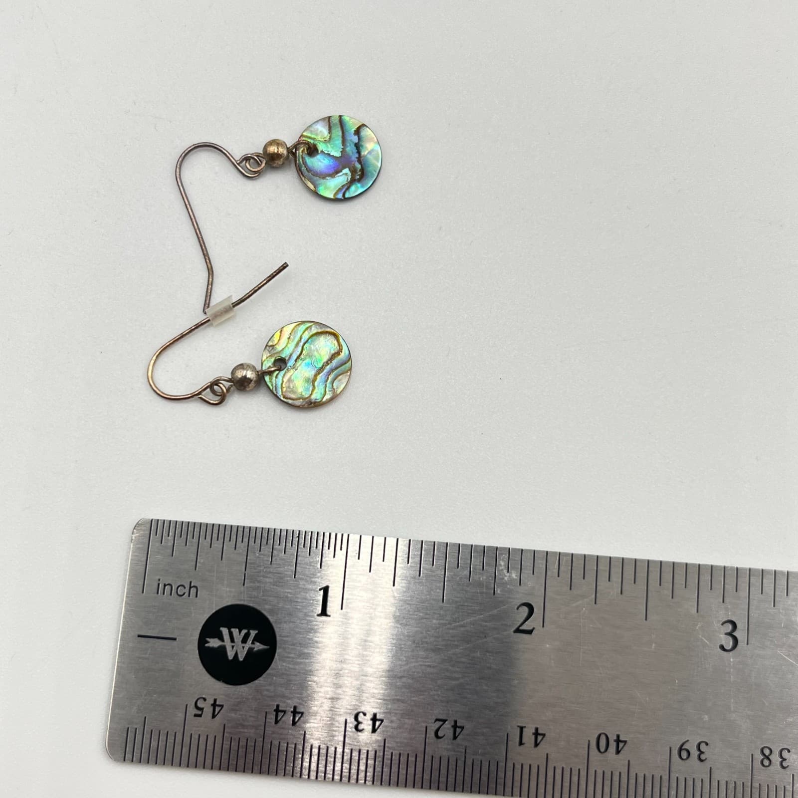 Vintage Abalone Shell Earring Set Mixed Styles Boho Iridescent Mother of Pearl - Thumbnail 3