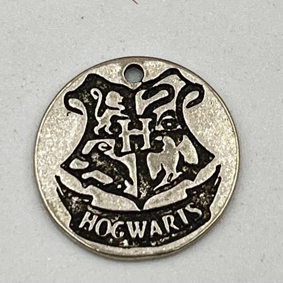 Vintage Harry Potter Style Mixed Charm Set - 10pc Silver Tone Wizarding World - Thumbnail 14