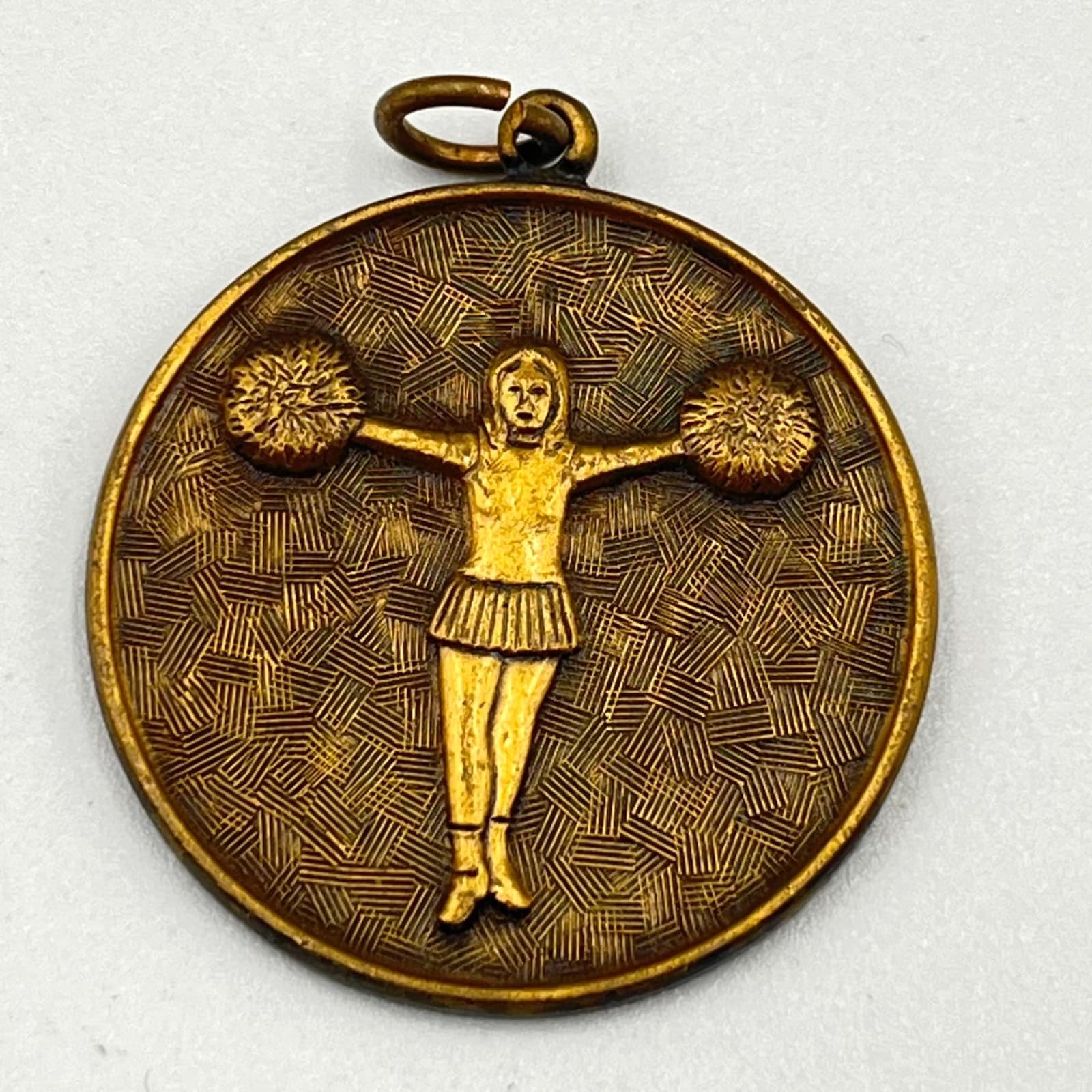 Vintage Sports Medals & Pins Lot 6pc Gymnastics Swimming Cheer Varsity 1980s - Thumbnail 11