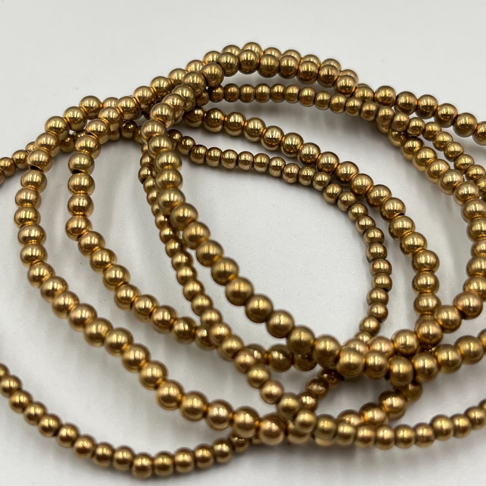 Vintage Gold Tone Ornate Bangle Bracelet Stack Set Retro Statement Boho Classic - Thumbnail 2