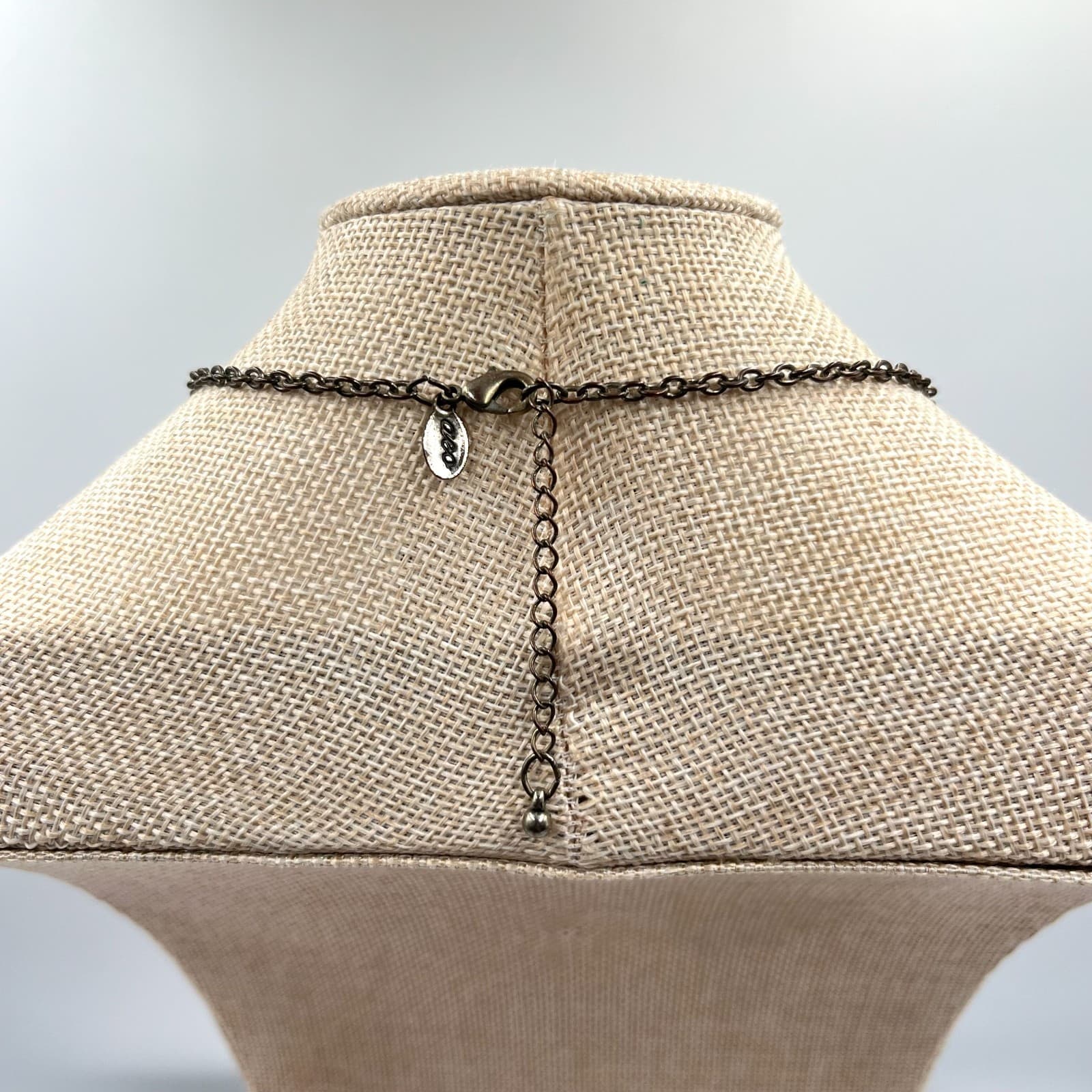 Vintage American Eagle Outfitters (AEO) Bronze Tone Rhinestone Collar Necklace - Thumbnail 7