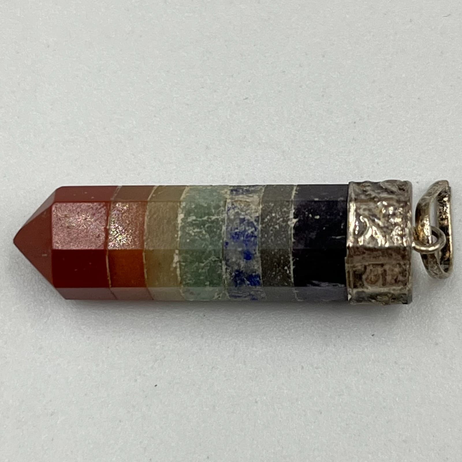 VTG Boho Crystal Moon & Chakra Pendant Set Natural Stone Celestial Jewelry 17pc - Thumbnail 10