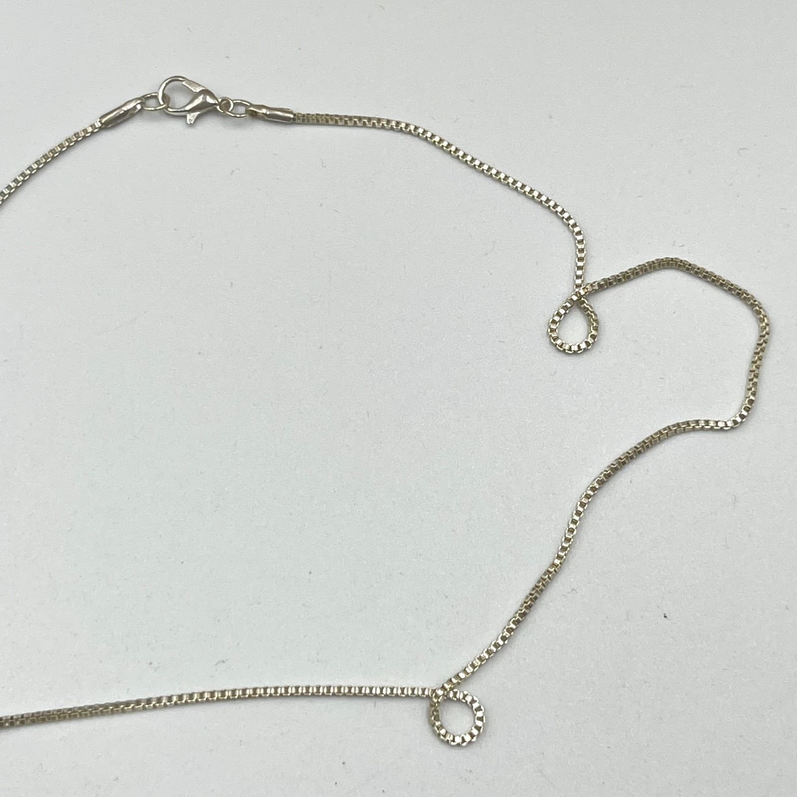 Vintage Silver Tone Spiral Cage Orb Pendant Box Chain Necklace Y2K Retro Classic - Thumbnail 4