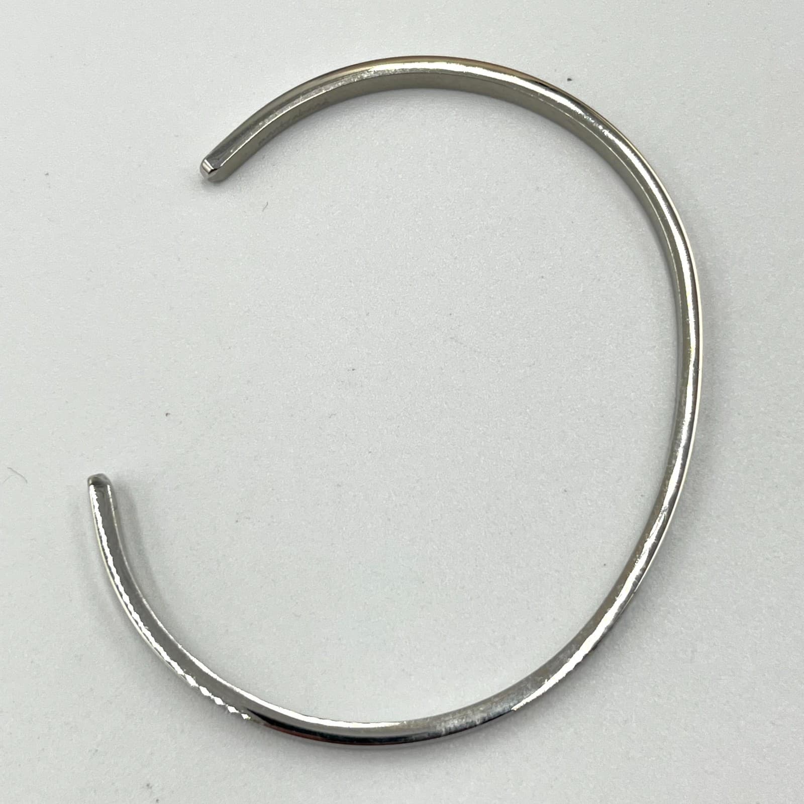 VTG Live In The Moment Silver Tone Awareness Inspirational Cuff Bangle Bracelet - Thumbnail 4