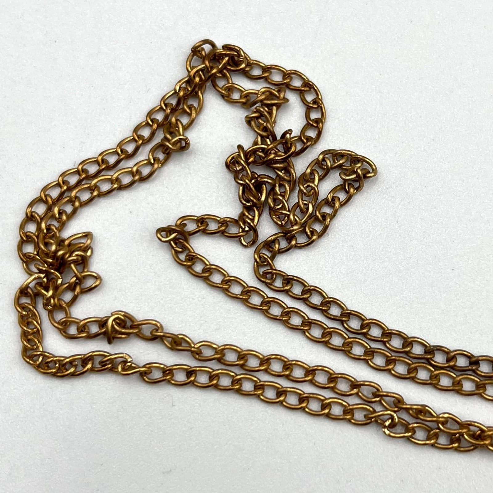 Vintage Boho Gold Tone Faux Pearl & Leaf Tassel Long Pendant Necklace Retro - Thumbnail 4
