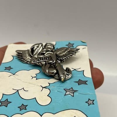 VTG 2000 Millennium Angel Pin Gifts by House of Lloyd 21st Century Brooch New - Thumbnail 7