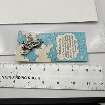 VTG 2000 Millennium Angel Pin Gifts by House of Lloyd 21st Century Brooch New - Thumbnail 8