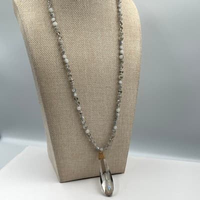 Vintage Erimish Spiky Boho Chic Faceted Crystal Beaded Necklace and Bracelet Lot - Thumbnail 5