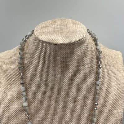 Vintage Erimish Spiky Boho Chic Faceted Crystal Beaded Necklace and Bracelet Lot - Thumbnail 3