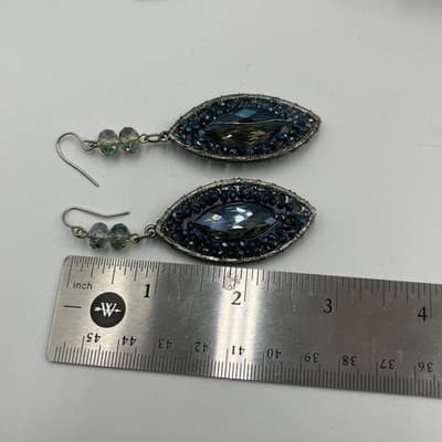 VTG Gold Tone Jewelry Set: Emerald Green Crystal Necklace & Matching Earrings - Thumbnail 15