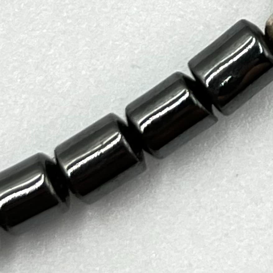 Vintage Southwestern Hematite Bear Fetish Necklace Black Stone Bead Retro - Thumbnail 6