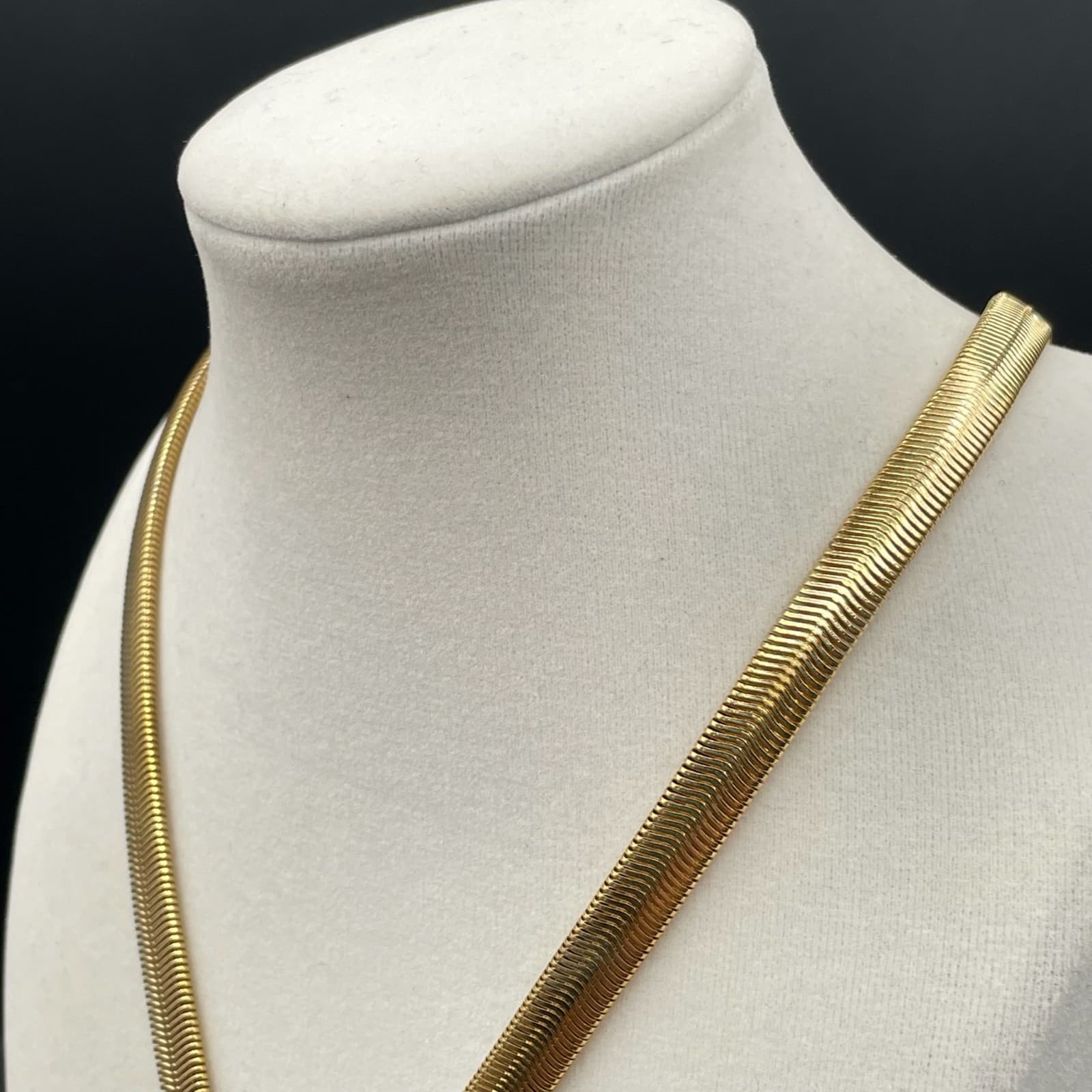 Vintage Contemporary Gold-Tone Classic Adjustable Snake Chain Tassel Lobster - Thumbnail 11
