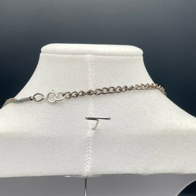 Vintage Bohemian Charm Single Chain Necklace Lobster Clasp Shell Crystal Bead - Thumbnail 9