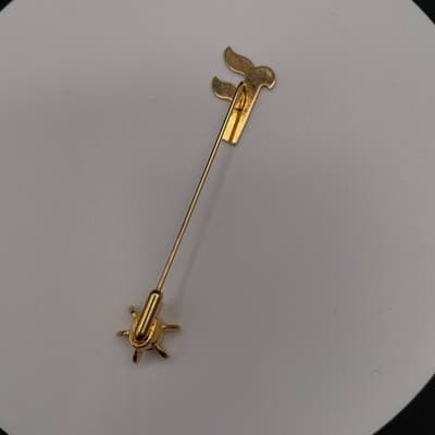Vintage Gold Tone Sword Dagger Stick Pin Lapel Hat Tie Tack Jewellery F Shape - Thumbnail 3