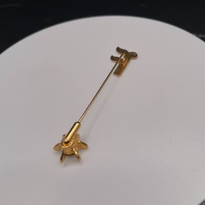 Vintage Gold Tone Sword Dagger Stick Pin Lapel Hat Tie Tack Jewellery F Shape - Thumbnail 4