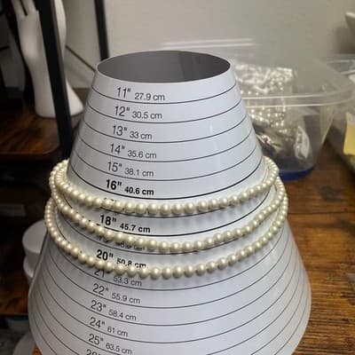 Vintage Faux Plastic Pearl Triple Strand Choker Pink Composite Stone Clasp 16" - Thumbnail 11