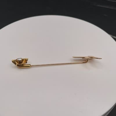 Vintage Gold Tone Sword Dagger Stick Pin Lapel Hat Tie Tack Jewellery F Shape - Thumbnail 5
