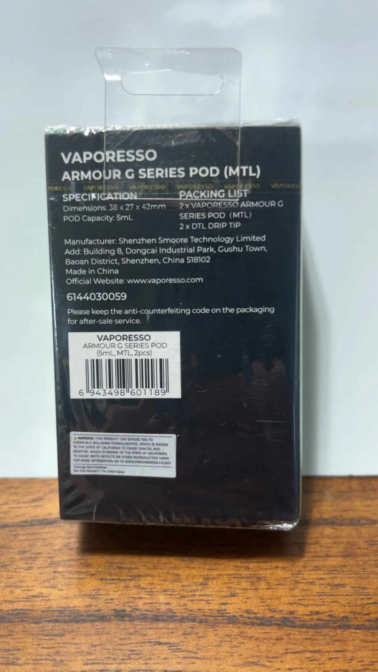 Vaporesso Armour G Series Pod MTL 5mL 2pcs - Thumbnail 2