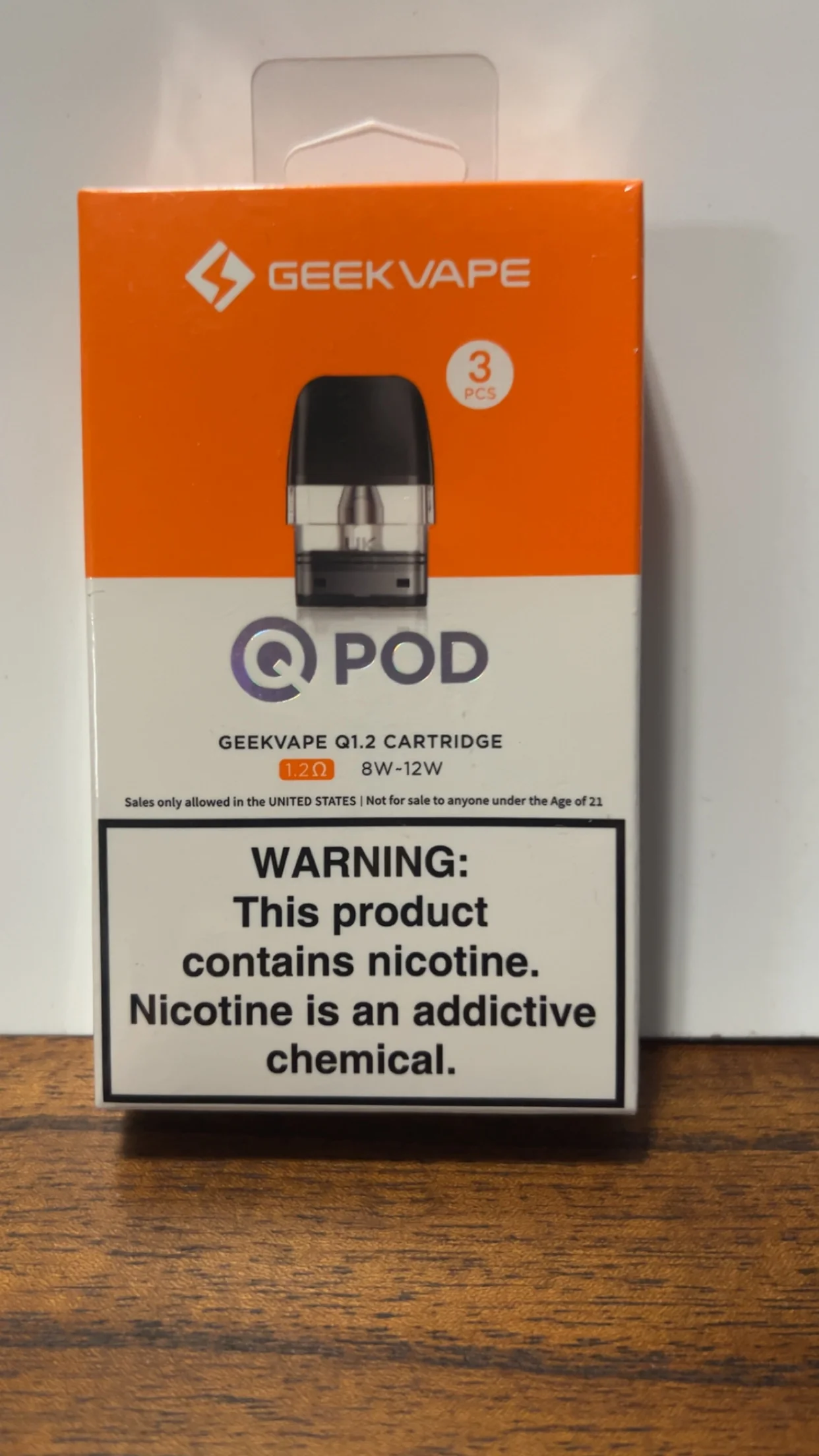 GeekVape Q Pod Cartridge 1.2Ω 3 Pack