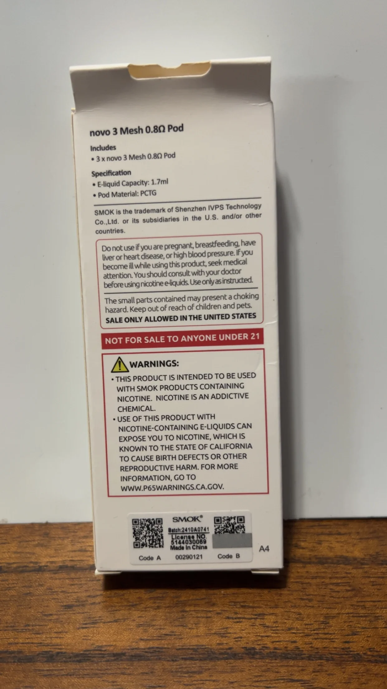 SMOK Novo 3 Mesh 0.8Ω Pod 3-Pack - Thumbnail 2