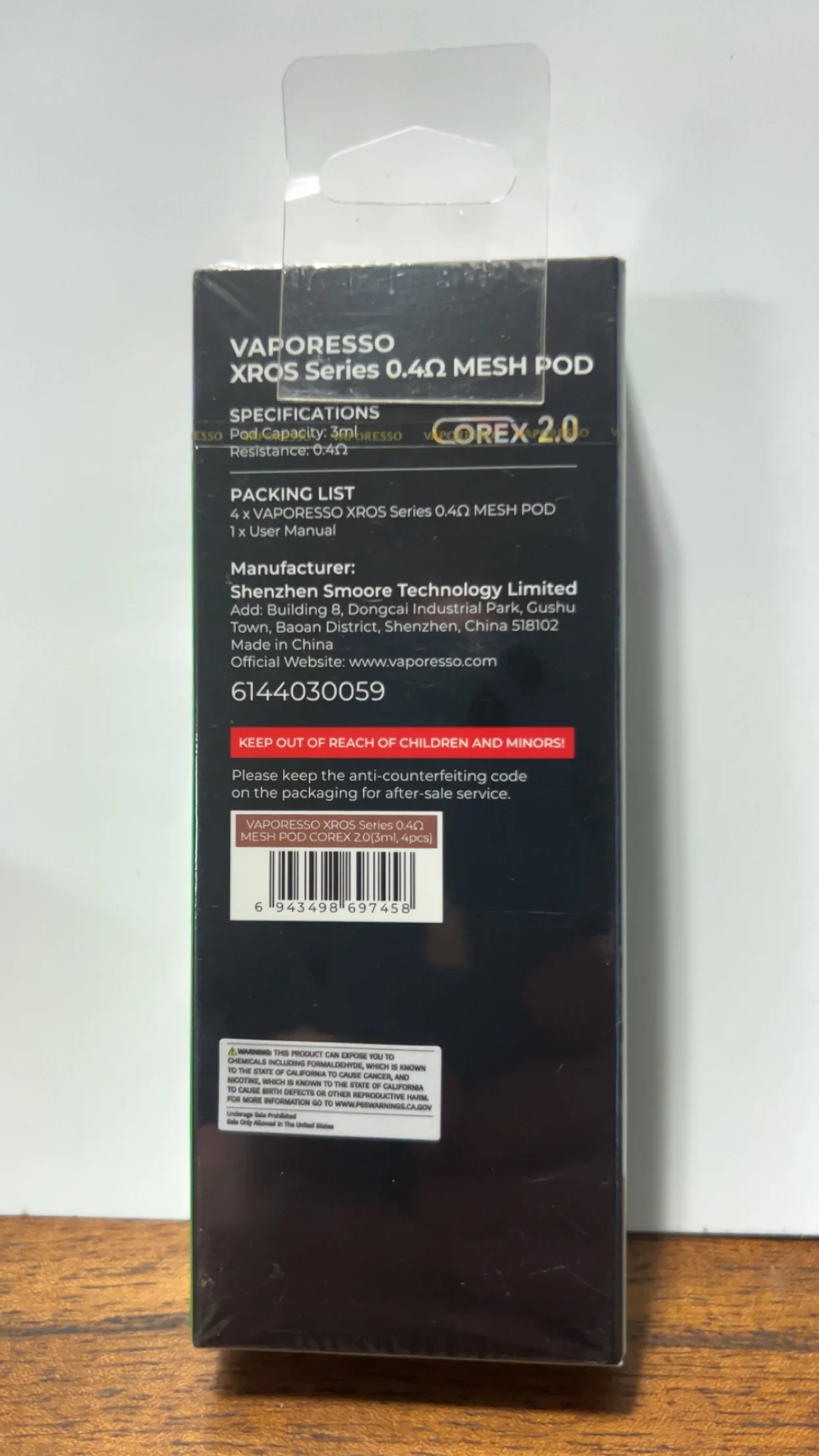 Vaporesso XROS Series 0.4Ω Mesh Pod 4-Pack - Thumbnail 2