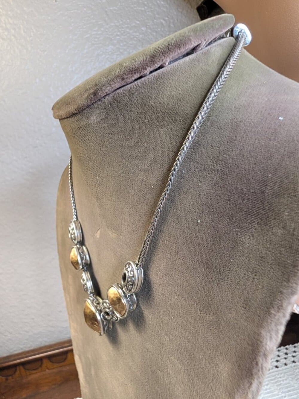 Brighton Silver and Gold Two Tone Necklace - Thumbnail 5