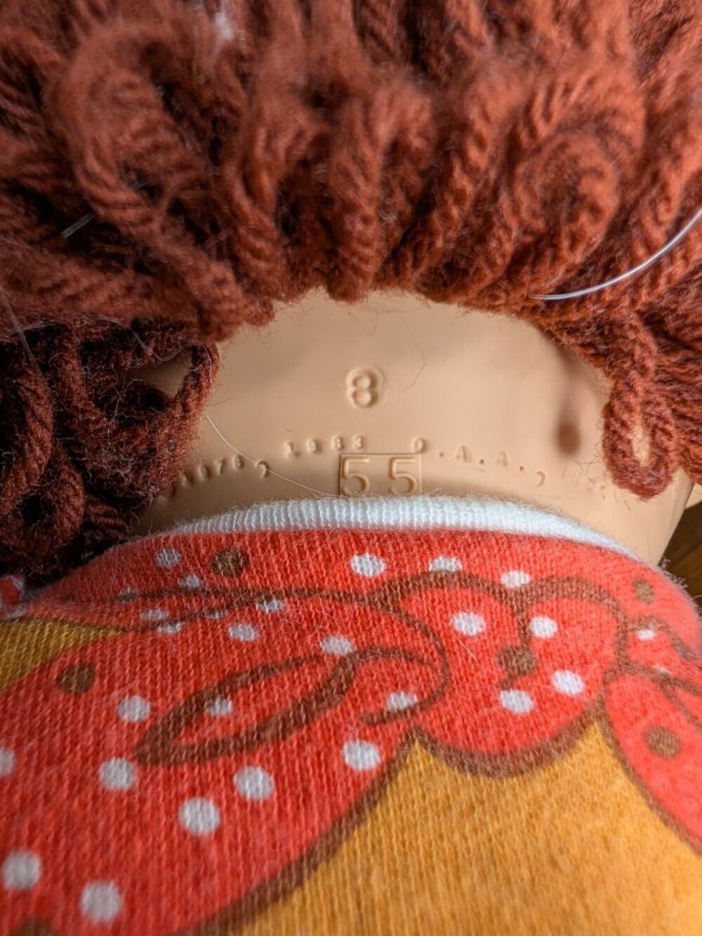 Cabbage Patch Kids 1986 Doll brown hair cowboy costume - Thumbnail 12